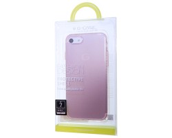 Tok telefonvédő TPU gumi G-CASE COOL Apple iPhone 7 ultravékony átlátszó rózsaszín